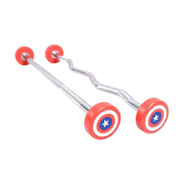 TK4-A017	Captain America CPU Round Steel Material Fixed Barbell (kg)