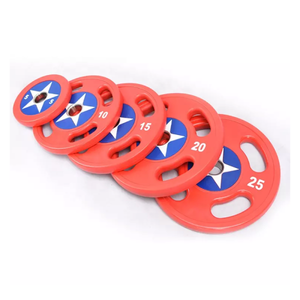 TK4-A018	Captain America Hand Grip Hole CPU Barbell Plates (kg)